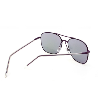 Sunglasses Women Mirror Oval Sun Glasses Purple Color Brand Design (Intl)