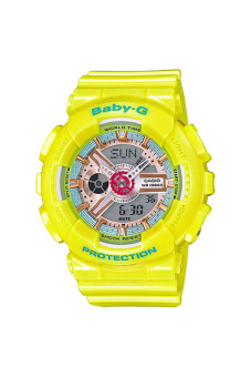 Casio Baby-G Women's Yellow Resin Strap Watch BA-110CA-9A