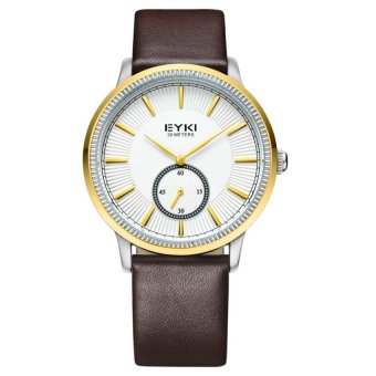 yiuhua 2015 new EYKI fashion belt table go small IKey Alloy StripNail Dial Watch 1011 seconds (White) - intl