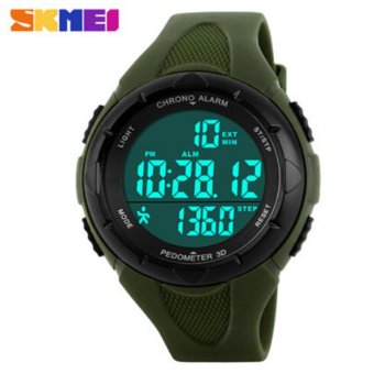 SKMEI Casual Women's Watch Fashion Pedometer Digital Fitness For Men Women Outdoor Wristwatches Skmei Sports Watches(Green)