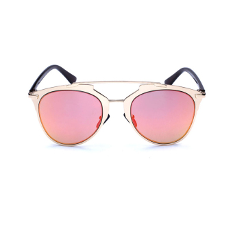 Sunglasses Women Mirror Cat Eye Retro Sun Glasses Orange Color Brand Design