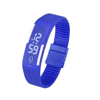 coconie Mens Womens Rubber LED Watch Date Sports Bracelet Digital Wrist Watch - intl