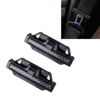 DM-013 2PCS Universal Fit Car Seatbelt Adjuster Clip Belt Strap Clamp Shoulder Neck Comfort Adjustment Child Safety Stopper Buckle(Black) - intl
