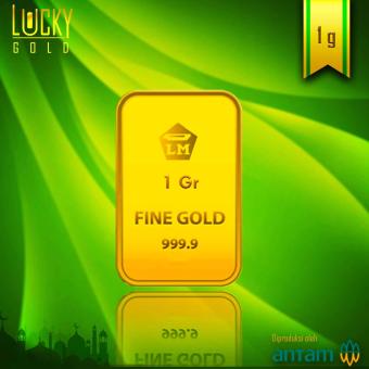 Gold - Logam Mulia Antam Edisi Idul Fitri 1 Gram Fine Gold 999.9 Sertifikat LBMA