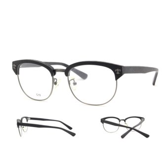 CHASING Vintage eyeglasses for unisex eyewear Hand-made ACETATE frame CS1130(black)