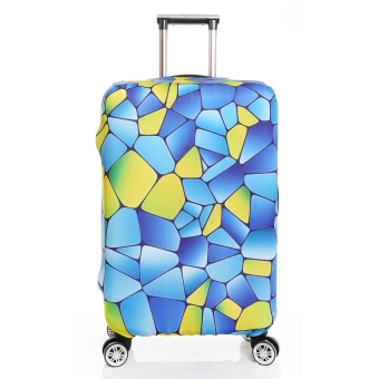 FLORA Stretchable Elasticy 18-20 inch Waterproof Travel Luggage Suitcase Protective Cover- Water Cube