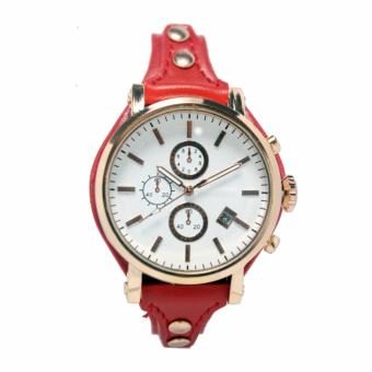 Generic - Jam tangan fashion wanita analog - FIN-402D - red