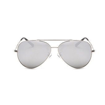Mbulon Sunglasses Polarized Women Mirror Shield Glasses Silver Color Brand Design (Intl)