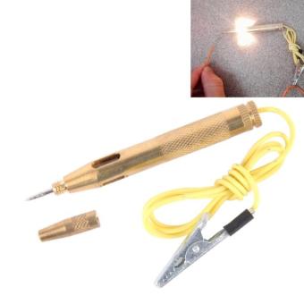 CNJB-85016 Pure Copper Circuit Tester And Electrical Voltage Detector Pen Set With Crocodile Clip 6-24V, Wire Length: 60cm - intl