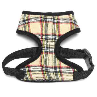 Toprank Adjustable Pet Dog Soft Mesh Mesh Padded Dog Walking CollarStrap Vest Harness ( Yellow SizeS ) - intl