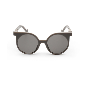 Womens Eyewear Sunglasses Women Mirror Retro Cat Eye Sun Glasses (Silver/Grey) Color Brand Design