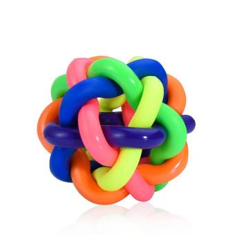Giggle Ball Dog Toy Colorful Dog Ball with Bell Pet Smarter Interactive IQ Toys(6cm) - intl