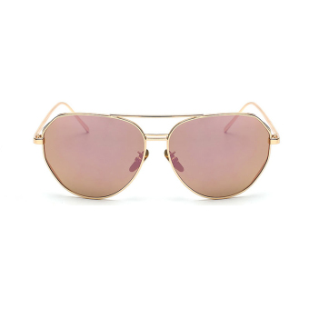 Women's Eyewear Sunglasses Women Aviator Sun Glasses Pink Color Brand Design