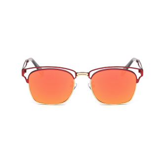 Men Sunglasses Polarized Mirror Sqare Sun Glasses Orange Color Brand Design