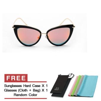 Women's Eyewear Sunglasses Women Cat Eye Sun Glasses Orange Color Brand Design (Intl)