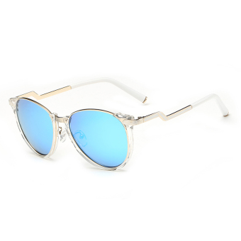Men Sunglasses Polarized Mirror Sun Glasses SkyBlue Color Brand Design (Intl)