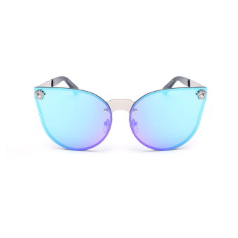 Men's Eyewear Sunglasses Men Cat Eye Sun Glasses Blue Color Brand Design