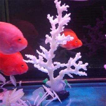 High Quality Fish Tank Decoration Silica Gel Aquarium Decoration Soft Branch Coral Large Fish Tank Decorated vitality to the fish tank - intl