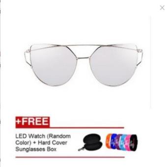 2016 New Cat Eye Sunglasses Vintage Fashion Mirror Sun Glasses Unique Sunglasses UV400 - intl