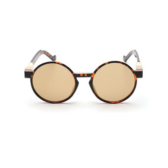 Mbulon Sunglasses Women Retro Round Sun Glasses Gold Color Brand Design