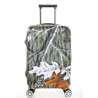 FLORA Stretchable Elasticy 22-24 inch Waterproof Suitcase Luggage Protective Cover to Travel-Maple leaves - intl