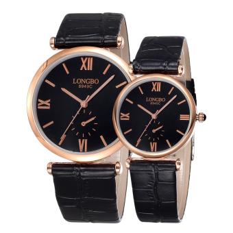 xudzhe LONGBO brand watches couple watch ultra-thin leather belt casual upscale waterproof hand