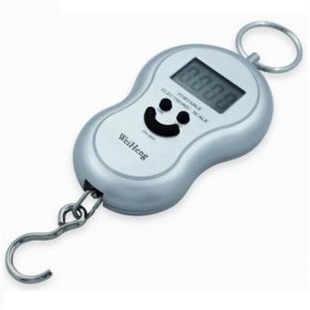 WeiHeng Portable Electronic Scale with Backlight - Silver