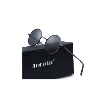 Joopin-Round Retro Polaroid Sunglasses Driving Polarized Glasses Men Steampunk - intl