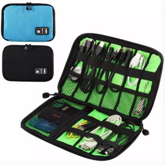 Universal Travel Electronics Digital Gadgets Organizer Bag USB Cable Flash Card Storage Case (Black) - intl
