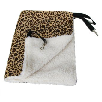 Hot Sale Nice&Warm Cat Bed Pet Hammock For Pet Cat Rest & Cat House Soft And Comfortable Cat Ferret Cage(Leopard Stripe) - intl