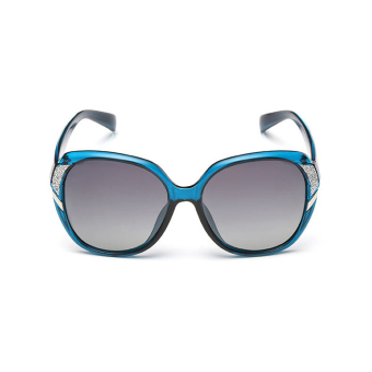 Women's Eyewear Sunglasses Women Polarized Butterfly Sun Glasses Blue Color Brand Design (Intl)