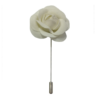 Elegant Party Occation Women's and Women's Label Flower Stick Pin Brooch White - intl