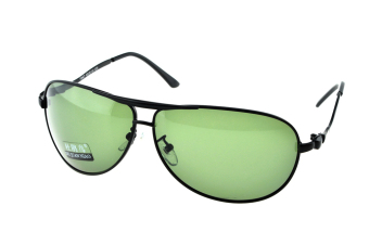 !!! -3.50 !!! Large PILOT Black Wave Temple Designers Polarized sunglasses UV 400 Men's sunglasses with foam bag n box