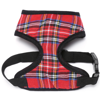 Toprank Adjustable Pet Dog Soft Mesh Mesh Padded Dog Walking CollarStrap Vest Harness ( Red SizeM ) - intl