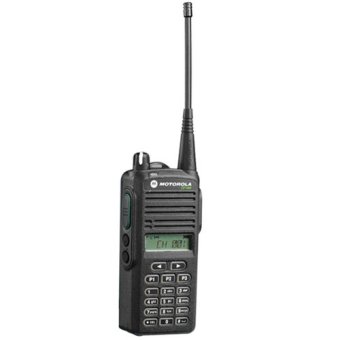 Motorola Handy Talky - HT Motorola CP 1660 - Hitam - tersedia freq VHF 136-174 Mhz & UHF 350-390 Mhz