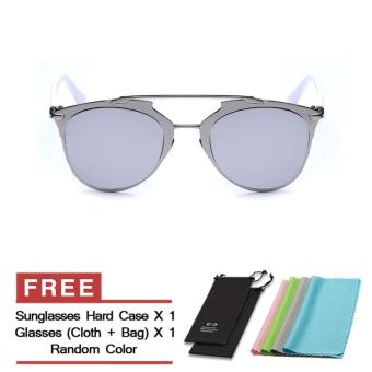 Women's Eyewear Sunglasses Women Cat Eye Retro Sun Glasses Silver Color Brand Design (Intl)