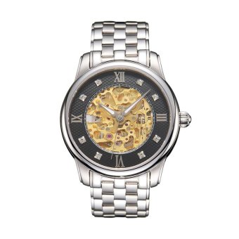 SUNBLON S510 Men's Stainless Steel Mechanical Hollow out all Watch Movement - intl