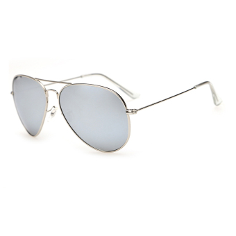 Women's Eyewear Sunglasses Women Aviator Sun Glasses Silver Color Brand Design
