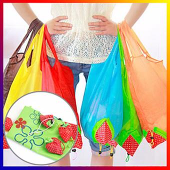 Tas Lipat Unik Stawberry / Shopping Bag - Kuning