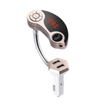 Car Kit Handsfree Wireless Bluetooth FM Transmitter MP3 Player Dual USB Charger - intl