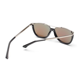 Mbulon Hiking Sunglasses Men Mirror Sun Glasses Blue Color Brand Design (Intl)