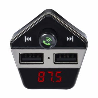 LaCarLa ST06 Bluetooth Handsfree Car Charger FM Transmitter MP3 Player - Hitam