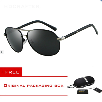 HDCRAFTER 37 Lightweight Polarized uv400 Sports Classic Unisex Fashionable Eyewear Sunglasses(Black)