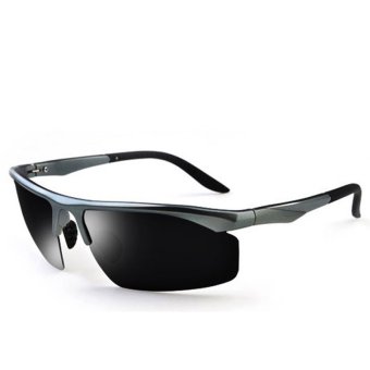 Polaroid Sunglasses Men Polarized Driving Sun Glasses Mens Sunglasses Brand Designer Sport Summer Oculos Coating Sunglass H1544-05 (Gray Black )