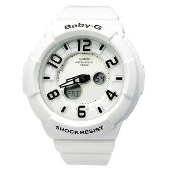 Casio Baby-G Women's White Resin Strap Watch BGA-132-7B