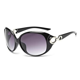 New Fashion Women Sunglass Polarized Gafas Polaroid Sunglasses Women Brand Designer for Driving Balck Frame Grey Lens - intl