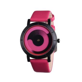 CocolMax Fashion Simple And Creative Trends Couple Lovers Black Strap Watch - intl