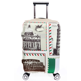 FLORA Stretchable Elasticy 22-24 inch Waterproof Stretchable Suitcase Luggage Cover to Travel- British style