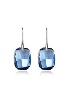 HKS HKS1322Qs Phantom Skillfully Dreams Austria Crystal Earrings Blue Black (Intl)