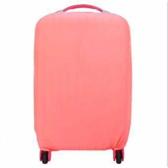 First Project Safebet Sarung Pelindung Koper / Luggage Cover Protector Elastic Suitcase L for 26-30 inch - Pink